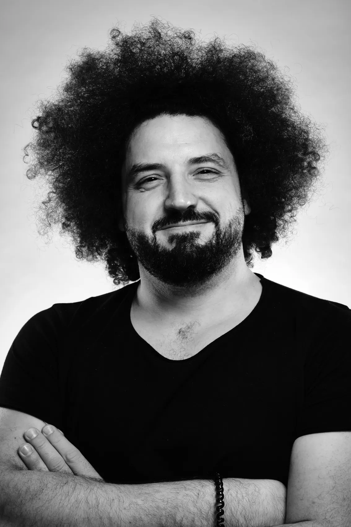 Schwarzweißes Portrait von Timm Rehmert